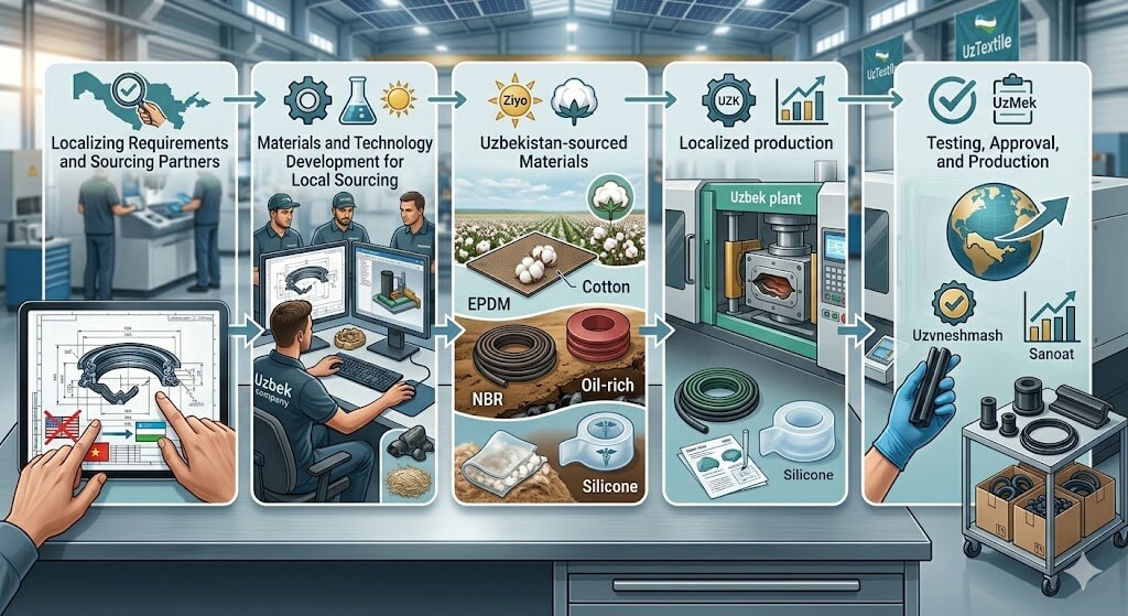 Импортозамещение РТИ в Узбекистане: как перейти на местное производство